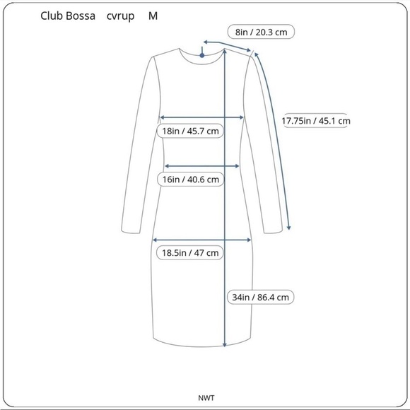 𝅺Clube Bossa Resort Wear Swim Women’s Low Back Beach Dress Coverup Medium NWT - Picture 9 of 9